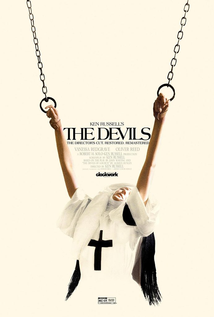 Ken Russell's The Devils (1971) movie poster from Clockwork