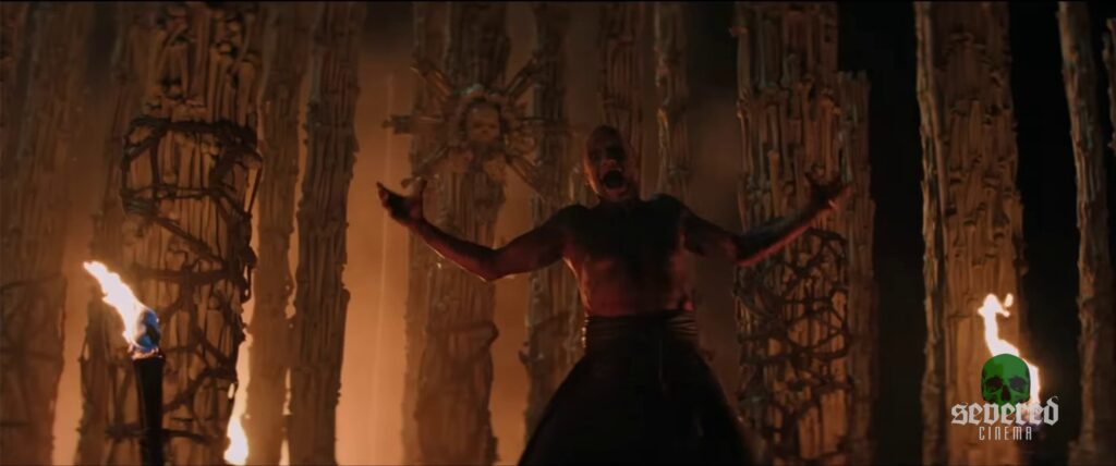 Screenshot from the movie 28 Years Later: The Bone Temple