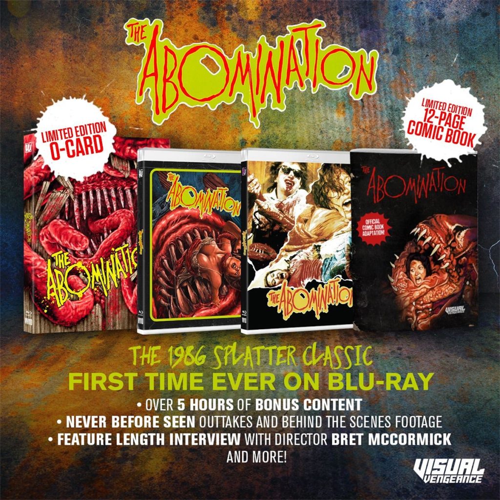 The Abomination blu-ray sell sheet from Video Vengeance