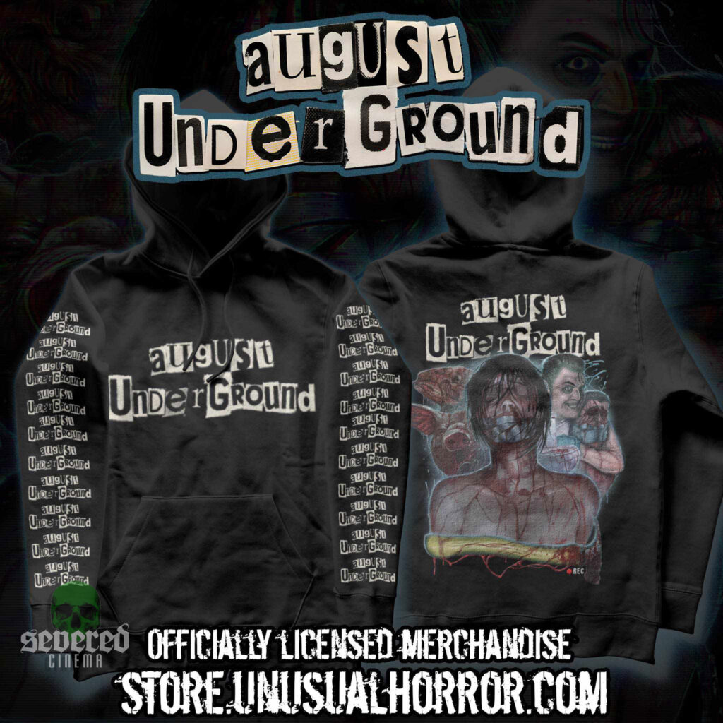 August Underground hoodie from unusual Horror Store