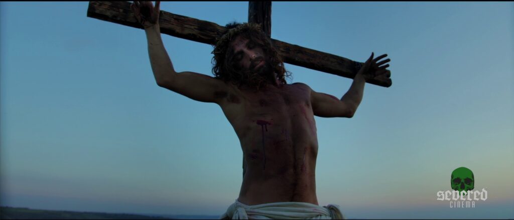 Jesus on the cross in Michael Moutsatos' movie Chameleon.