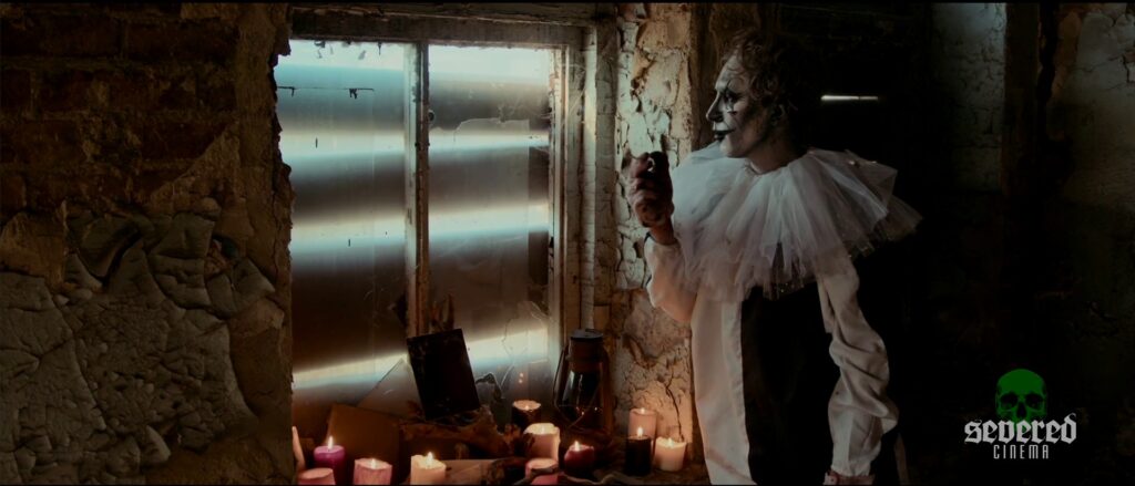 Killer clown in Michael Moutsatos' movie Chameleon.