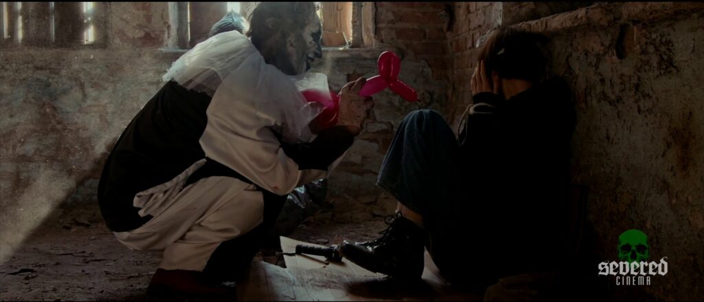 Killer clown in Michael Moutsatos' movie Chameleon.