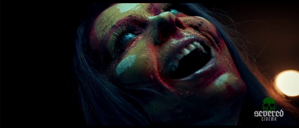 Demonic face looking to the heavens in Chameleon