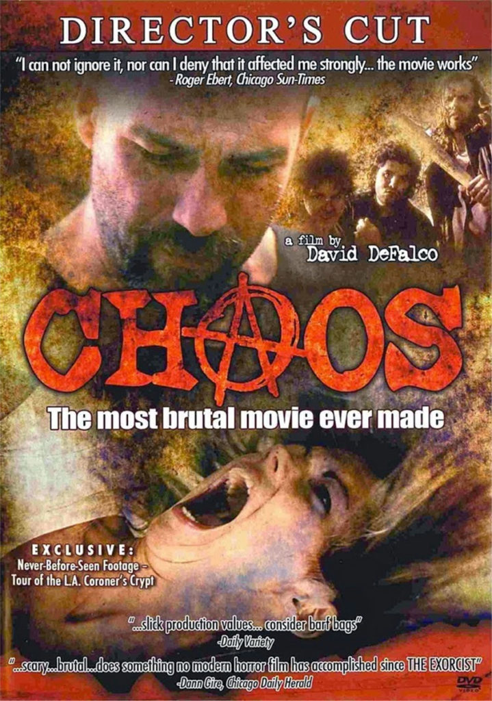 Chaos Director's Cut DVD cover art from Razor Digital