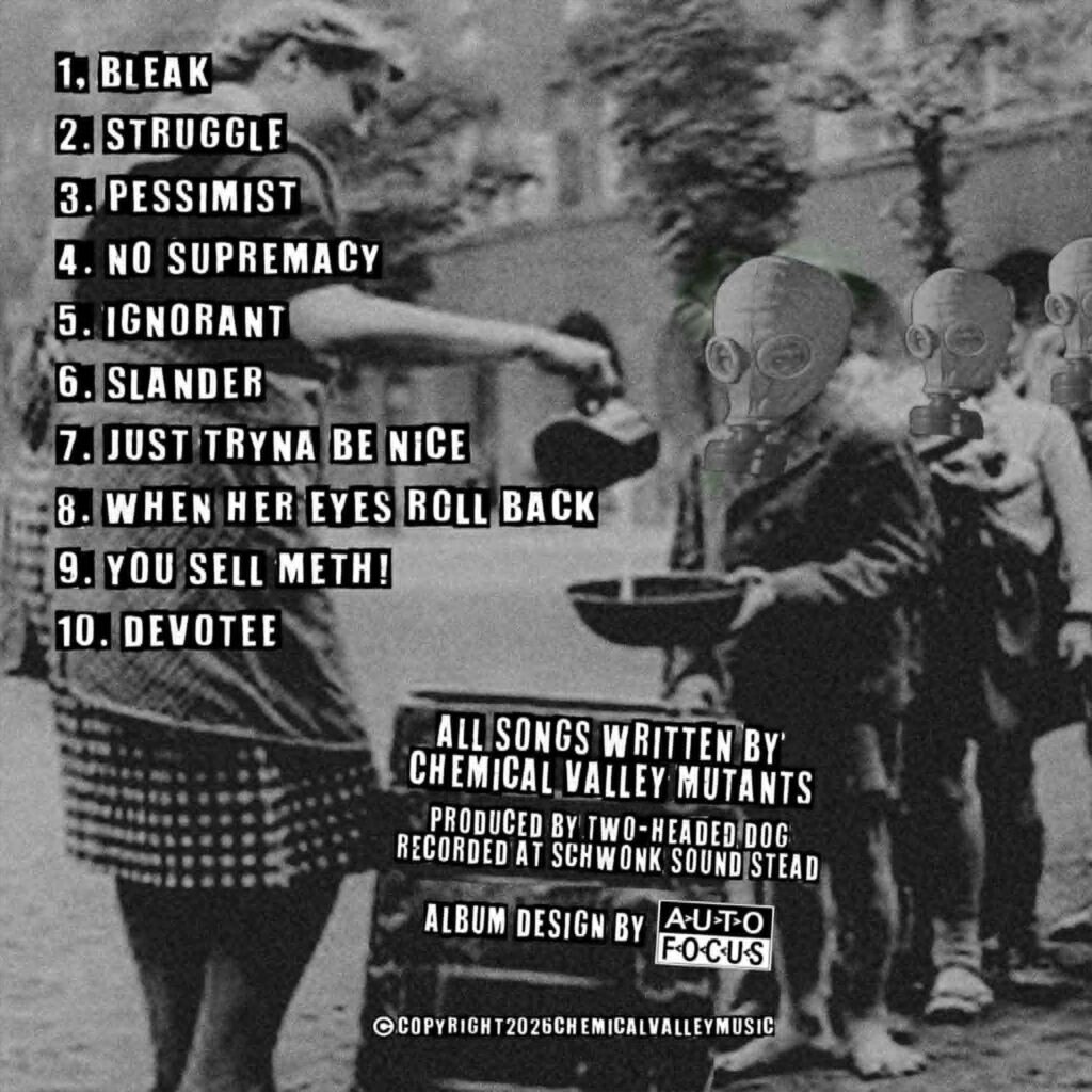Chemical Valley Mutant's back cover artwork for the album Struggle