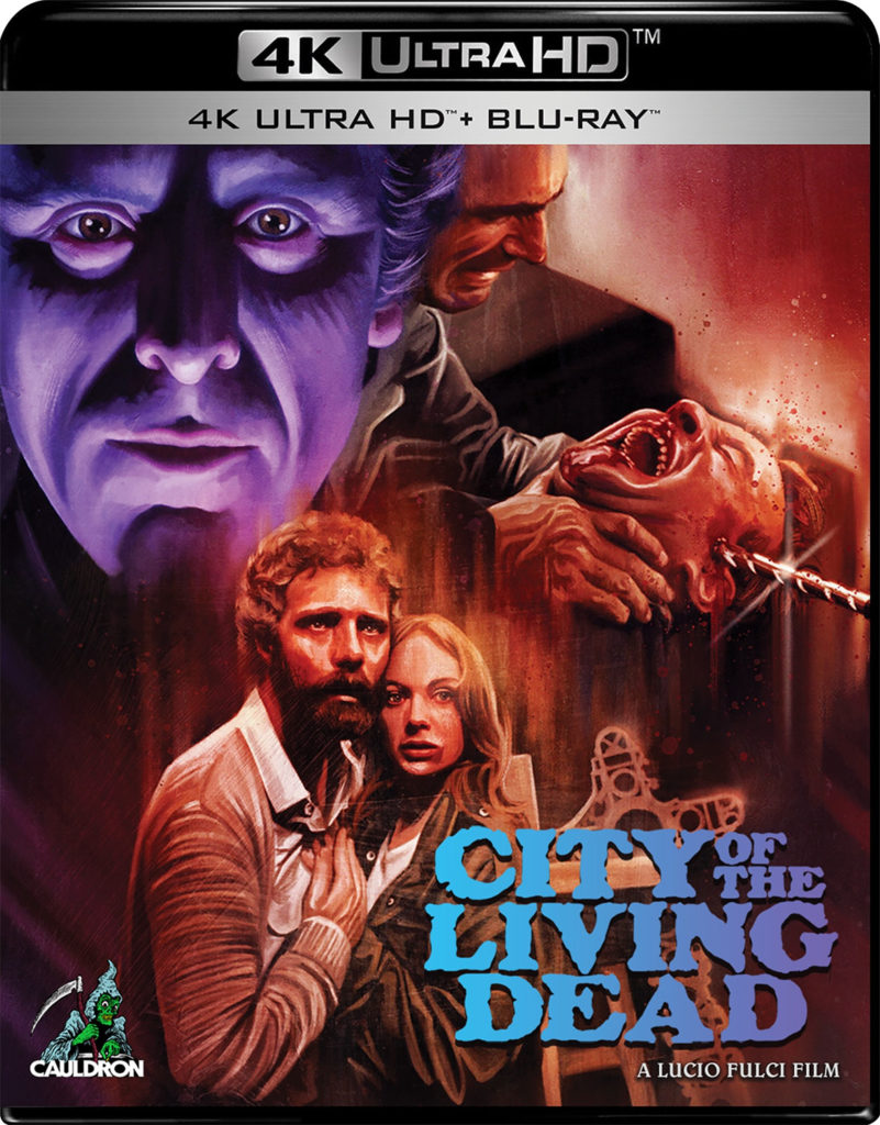 Cover artwork for City of the Living Dead on 4K UHD from Cauldron Films