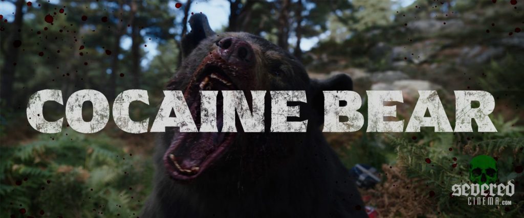 Title card screenshot from the movie Cocaine Bear
