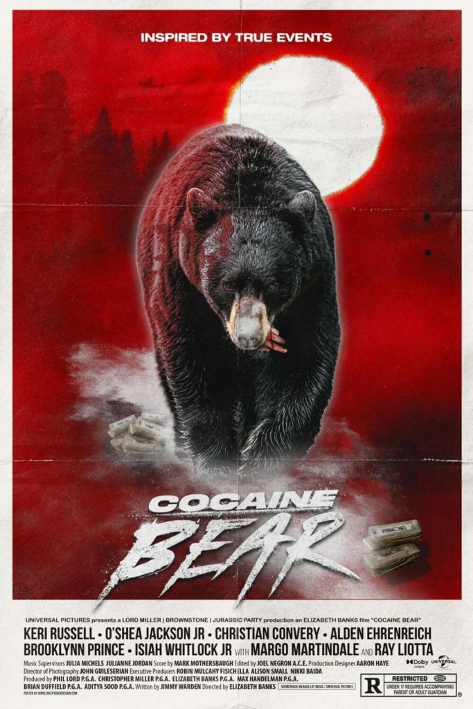 Cocaine Bear alternate movie poster