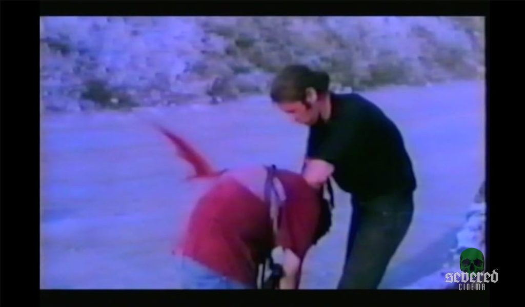Screenshot from Gialli, Guns and Gore -- Darren Wards early movies