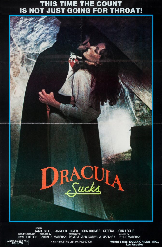 Dracula Sucks original movie poster artwork