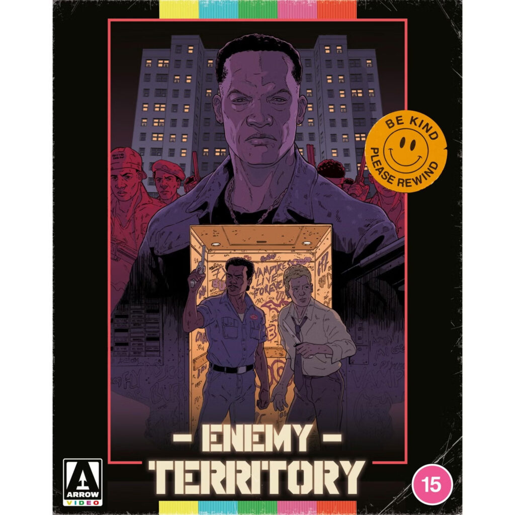 Enemy Territory Blu-ray cover artwork from Arrow Video UK
