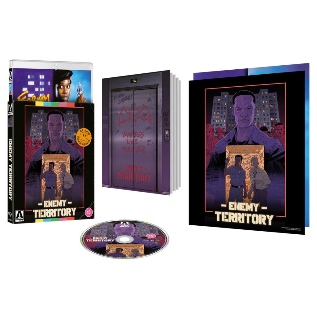 Enemy Territory Blu-ray packaging from Arrow Video UK