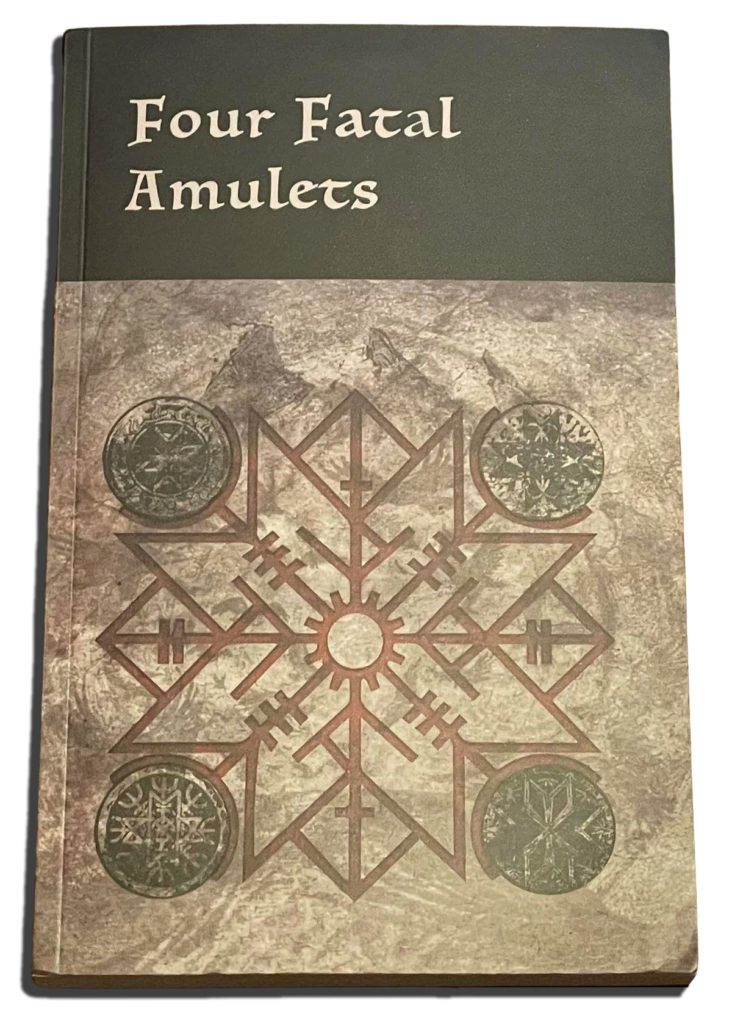 Four Fatal Amulets novel cover artwork