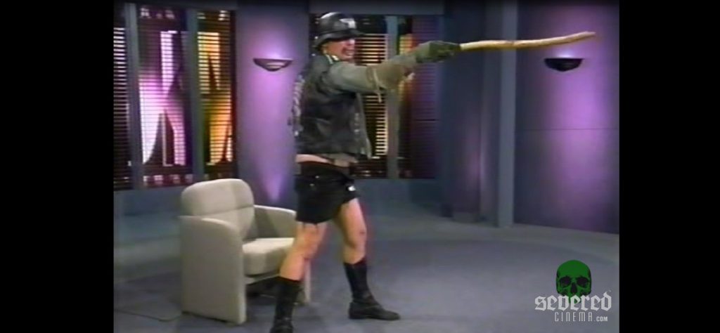 GG Allin threatening the audience on talk show