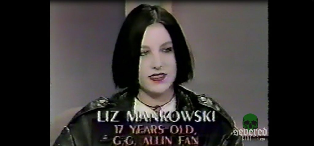 GG Allin and Liz Mankowskion Jerry Springer Talk Show