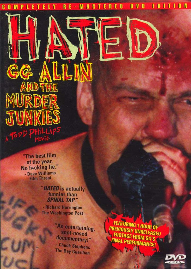 Hated: GG Allin & the Murder Junkies DVD cover artwork