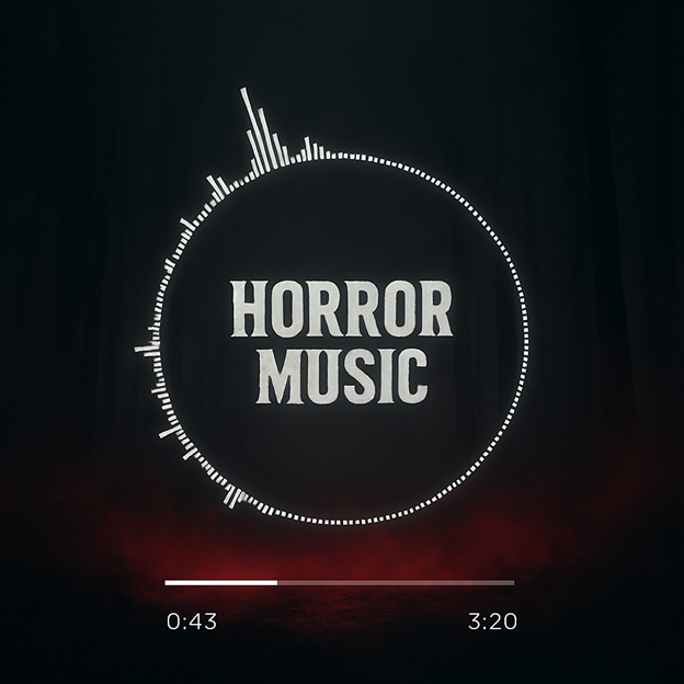 A screen shot of a music logo