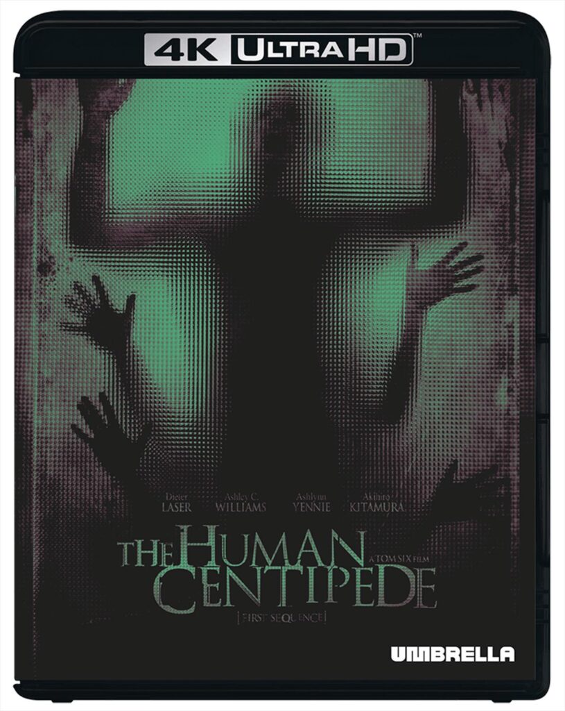 The Human Centipede 4K UHD cover artwork from Umbrella Entertainment