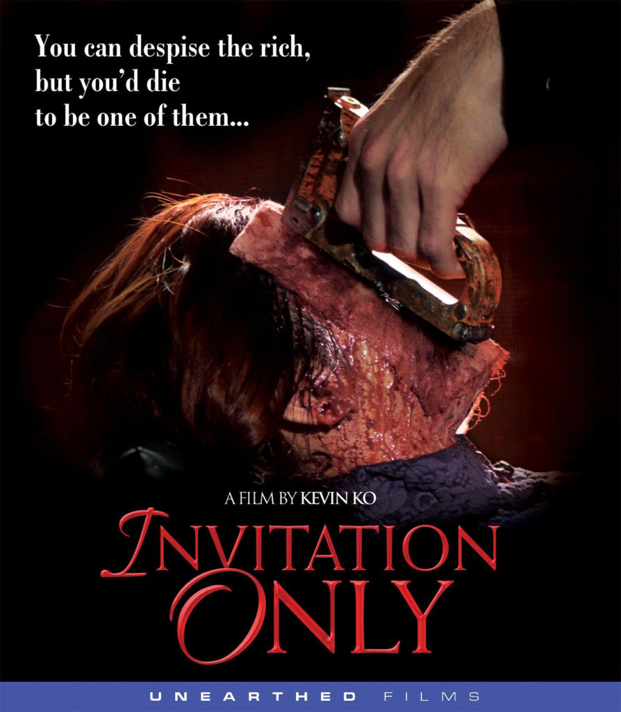 Invitation Only blu-ray cover artwork from Unearthed Films!