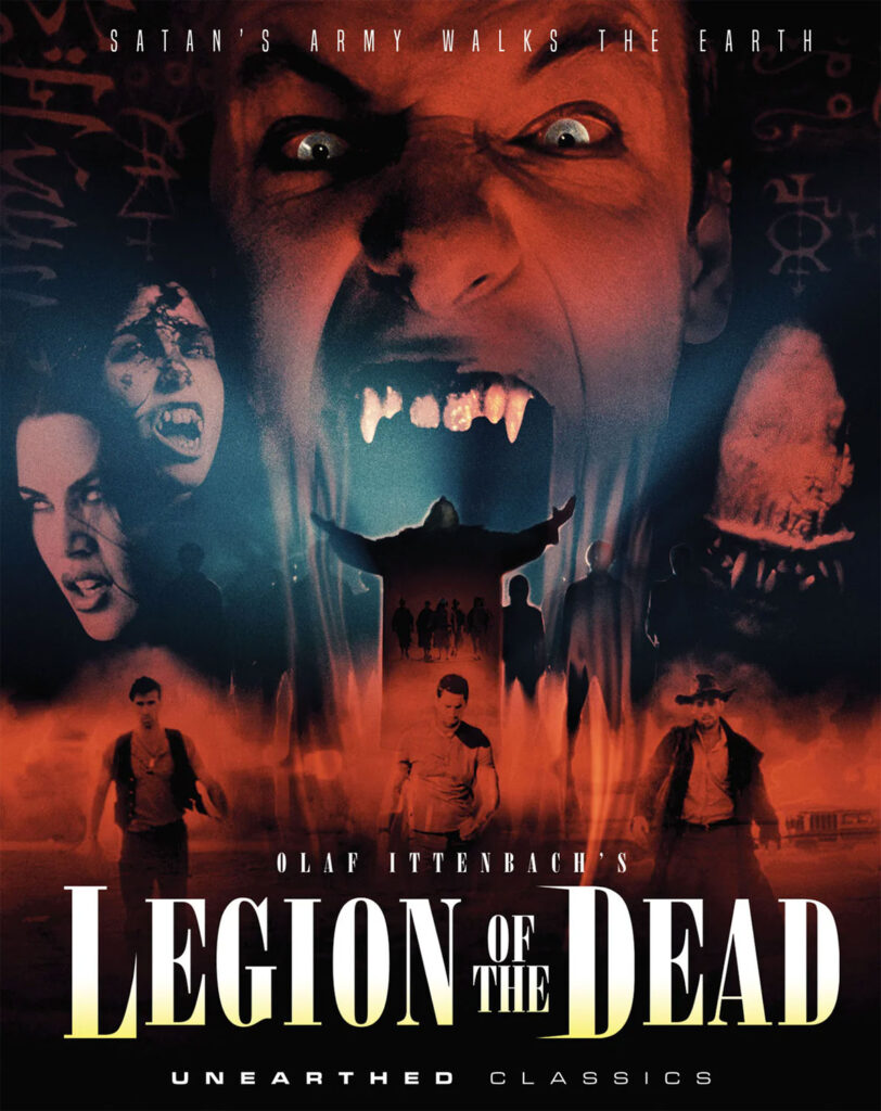 Cover artwork for the blu-ray release of Legion of the Dead from Unearthed Films