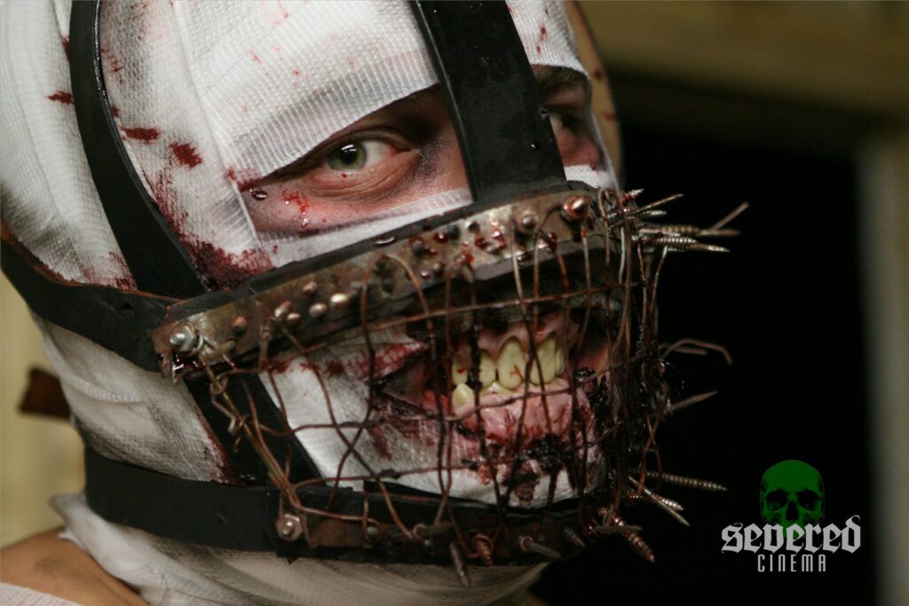 Behind the scenes phone on the set of Maskhead