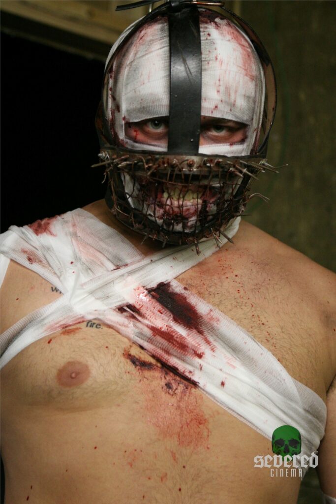 Behind the scenes phone on the set of Maskhead