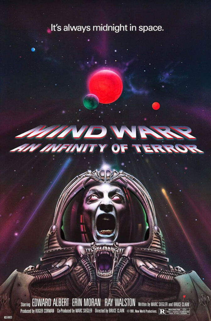 Mindwarp alternate poster artwork to Galaxy of Terror