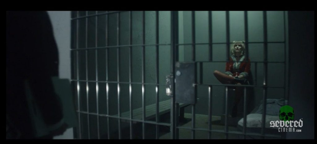 Mrs Claus sitting in jail inThe Nights Before Christmas