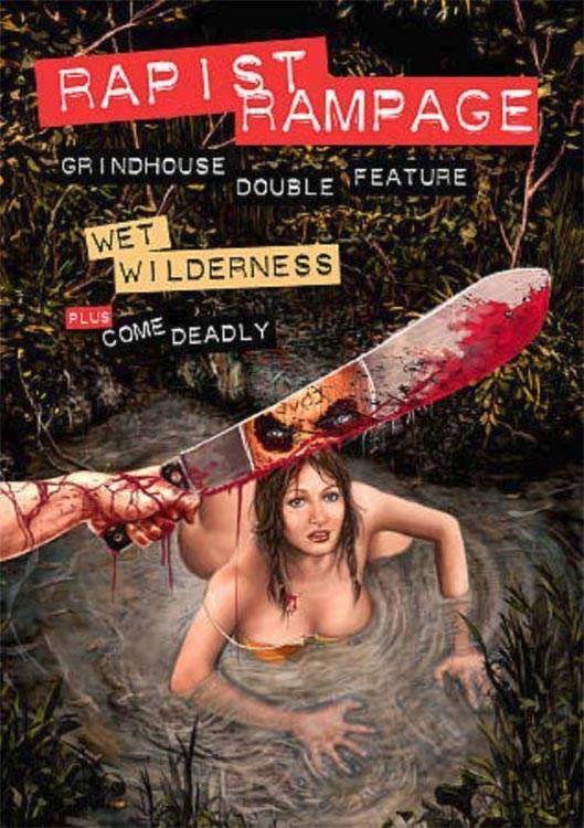 Rapist Rampage: Wet Wilderness / Come Deadly DVD cover art from After Hours Cinema