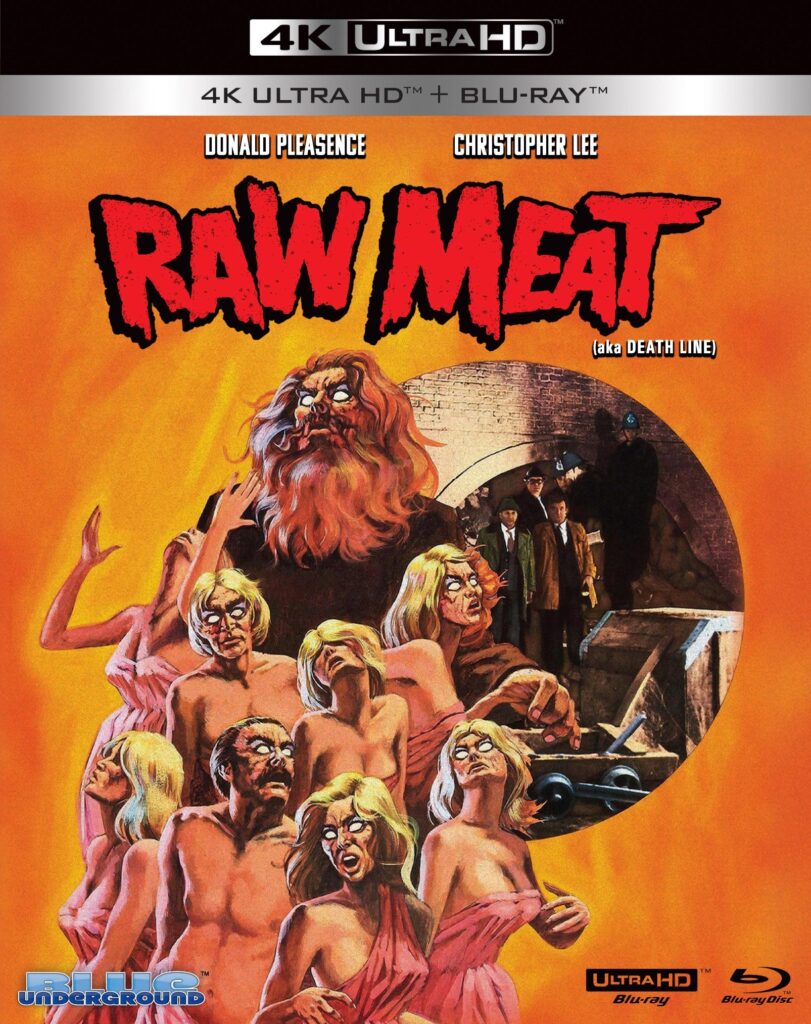 Raw Meat UHD 4K cover artwork from Blue Underground