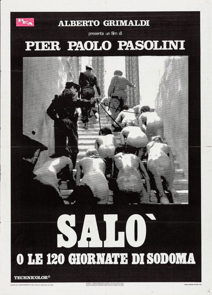 Italian poster for Salo
