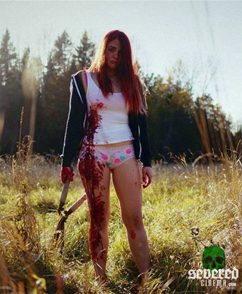 Sarah of Horror in a fiend in her underwear