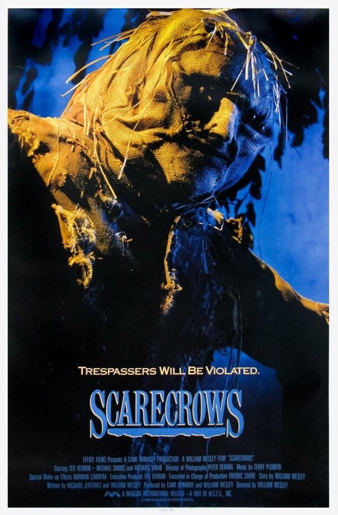 Scarecrows original movie poster from 1988