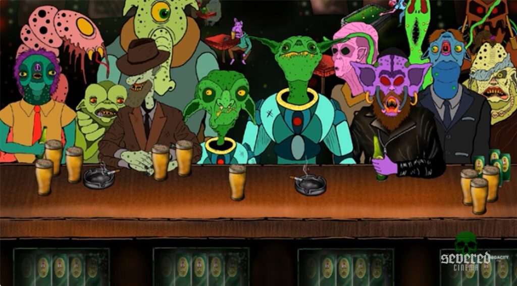 Screenshot from the short film Space Goblins (2020)