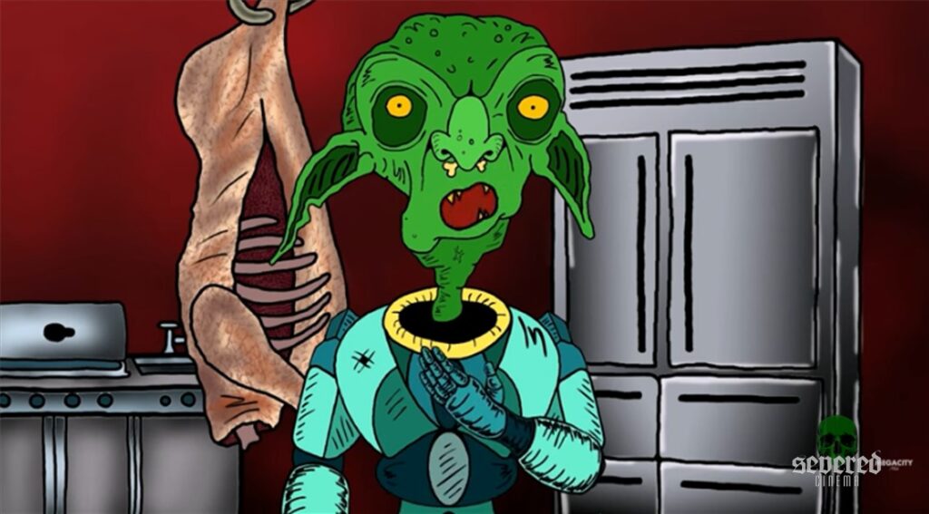 Screenshot from the short film Space Goblins (2020)