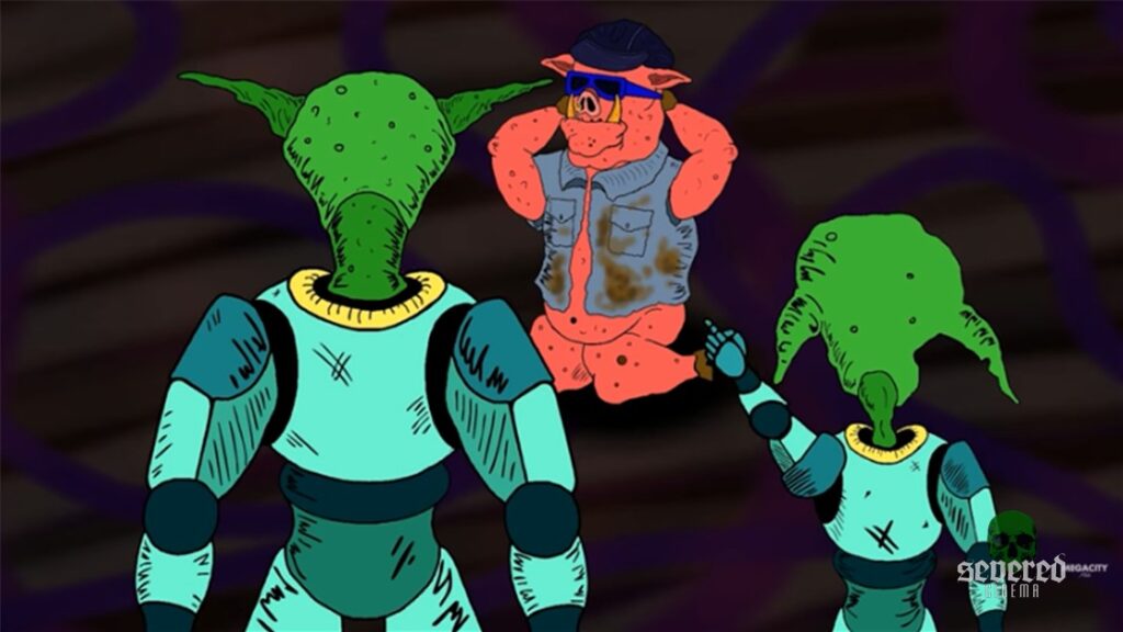 Screenshot from the short film Space Goblins (2020)