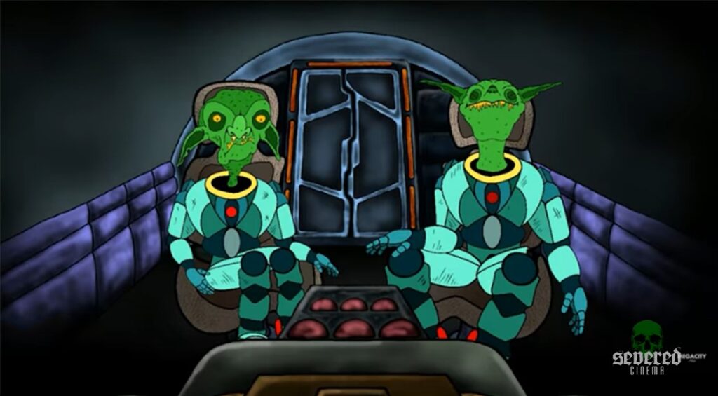 Screenshot from the short film Space Goblins (2020)