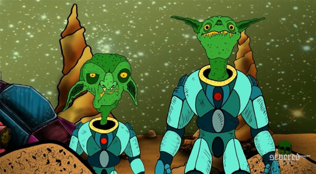 Screenshot from the short film Space Goblins (2020)