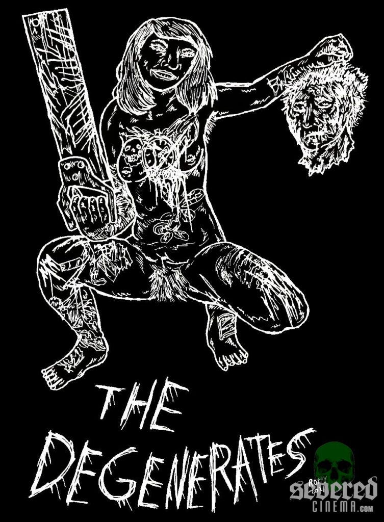 The Degenerates promo t-shirt design