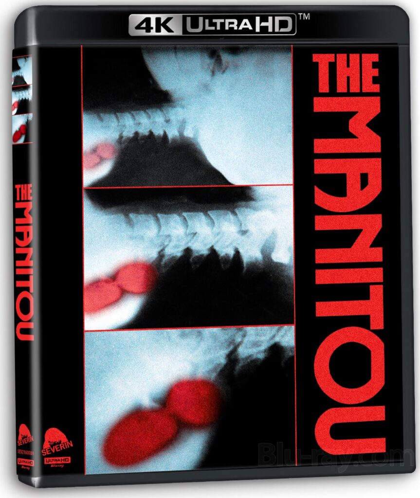 4K UHD cover artwork for The Manitou from Severin Films