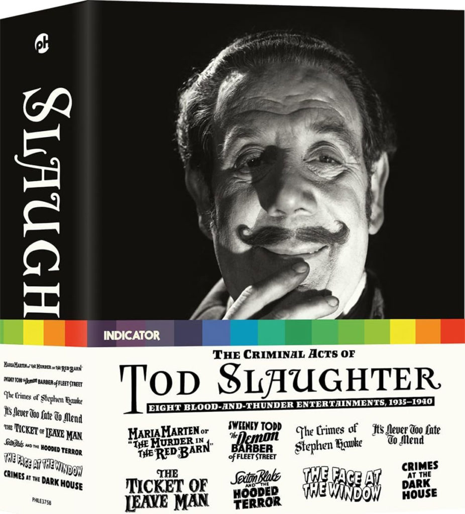 Cover artwork for The Criminal Acts of Tod Slaughter: Eight Blood-and-Thunder Entertainments Coming to Blu-ray from Powerhouse Films