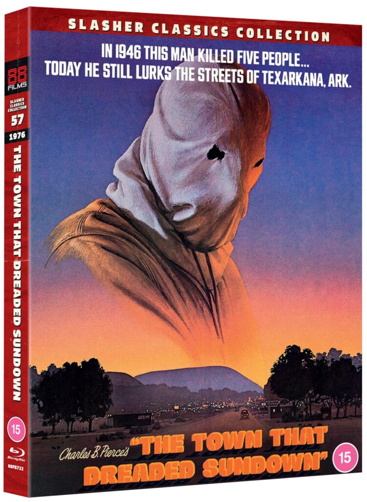 The Town that Dreaded Sundown blu-ray cover art from 88 Films