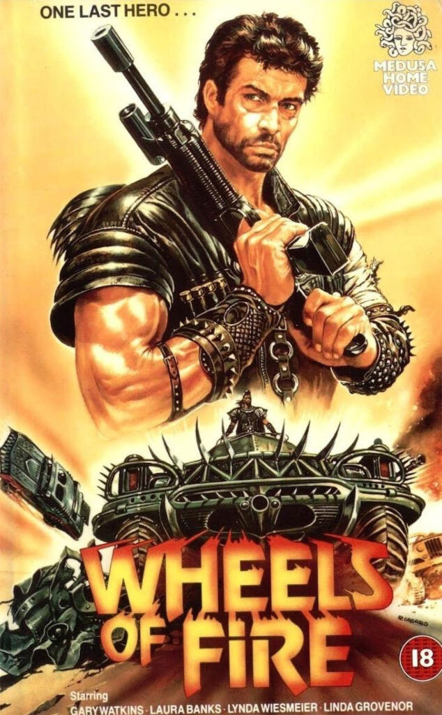 Wheels of Fire VHS cover artwork from the Medusa Home Video release